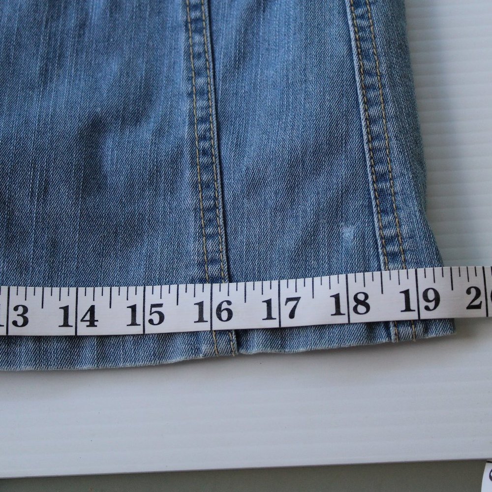 Croftt & Barrow Stretch Jean Skort Size 6 - Picture 7 of 8